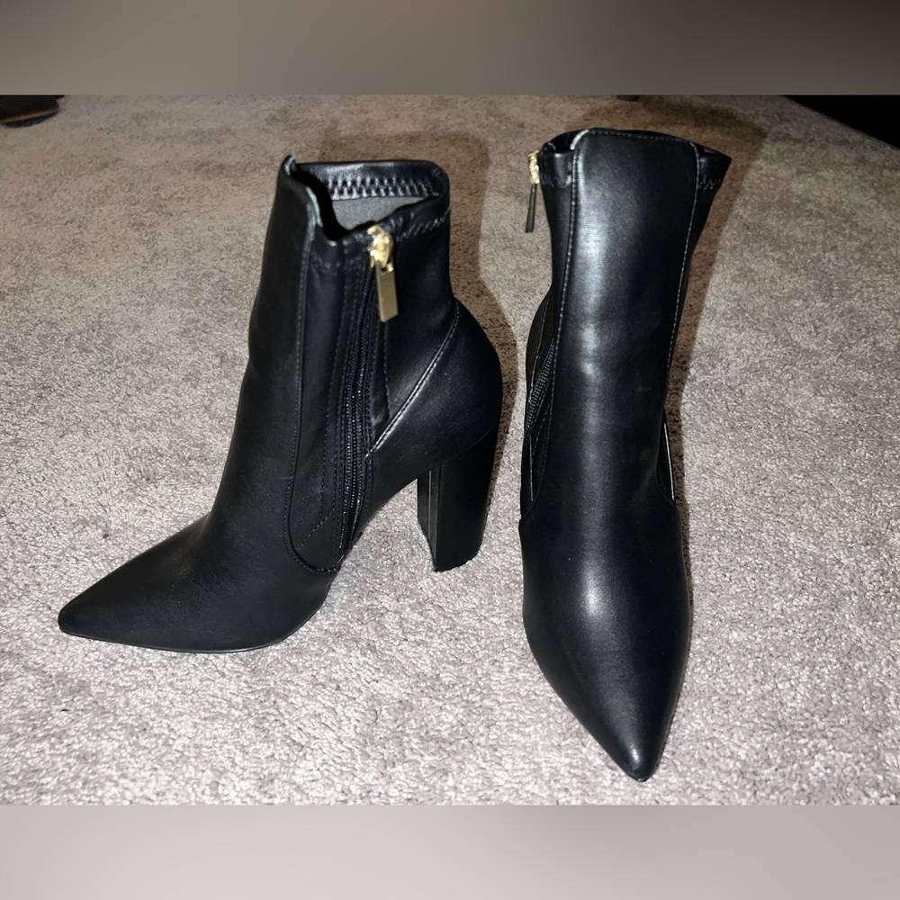 Black Qupid Heeled Boots